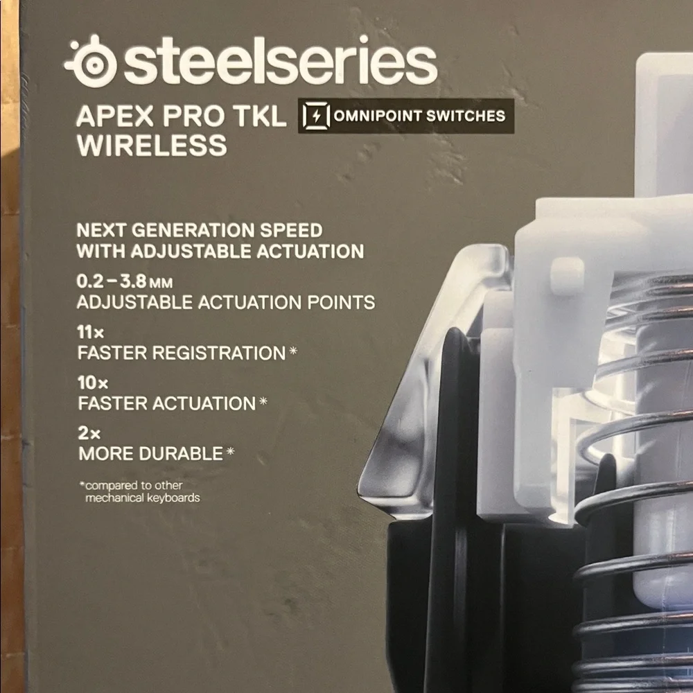 SteelSeries Apex Pro TKL Wireless RGB Gaming Keyboard - Black